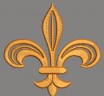 Fancy Fleur de Lis Machine Embroidery Design 