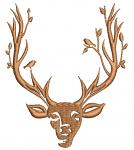 Deer head Machine Embroidery Design 