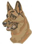 German Shepherd dog machine embroidery design realistic canine for apparel accessories and home decor 