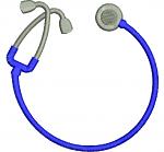 Stethoscope monogram  frame Machine Embroidery Design Medical Pattern 