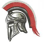 Spartan helmet ancient army  Machine Embroidery Design 
