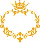 Monogram frame with crown   SVG. dxf, PNG. EPS. jpg big size 300 dpi 