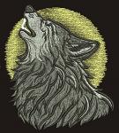 wolf  Machine Embroidery Designs, instantly download 