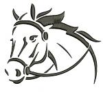 A Horse's Head Machine Embroidery Design 