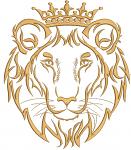 Lion in the Crown Machine Embroidery Design