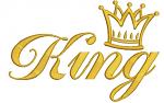 King Machine Embroidery Designs, Instant Download 