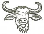 Buffalo Cow Machine Embroidery Design  