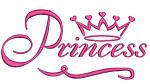 Princess crown Machine Embroidery Design 