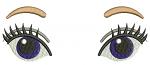 Doll Eyes for Toys | Left and Right Pair Machine Embroidery Design