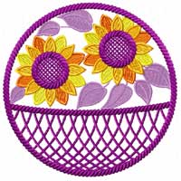 Sunflowers Tablewear 12 Machine embroidery designs set  