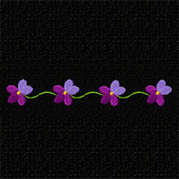 Violets 14 Machine embroidery designs set for 5x7 hoop  