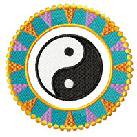 Feng Shui Yin Yang Machine Embroidery Designs set  